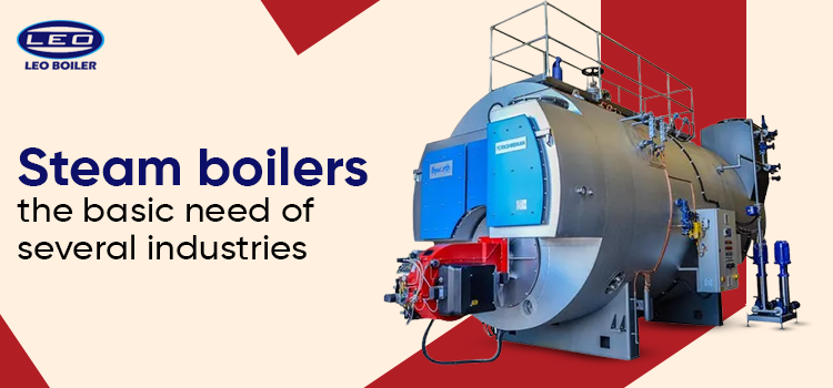 In which industries have steam boilers come into action?